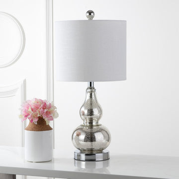 Anya 20.5" Mini Glass LED Table Lamp - JONATHAN Y